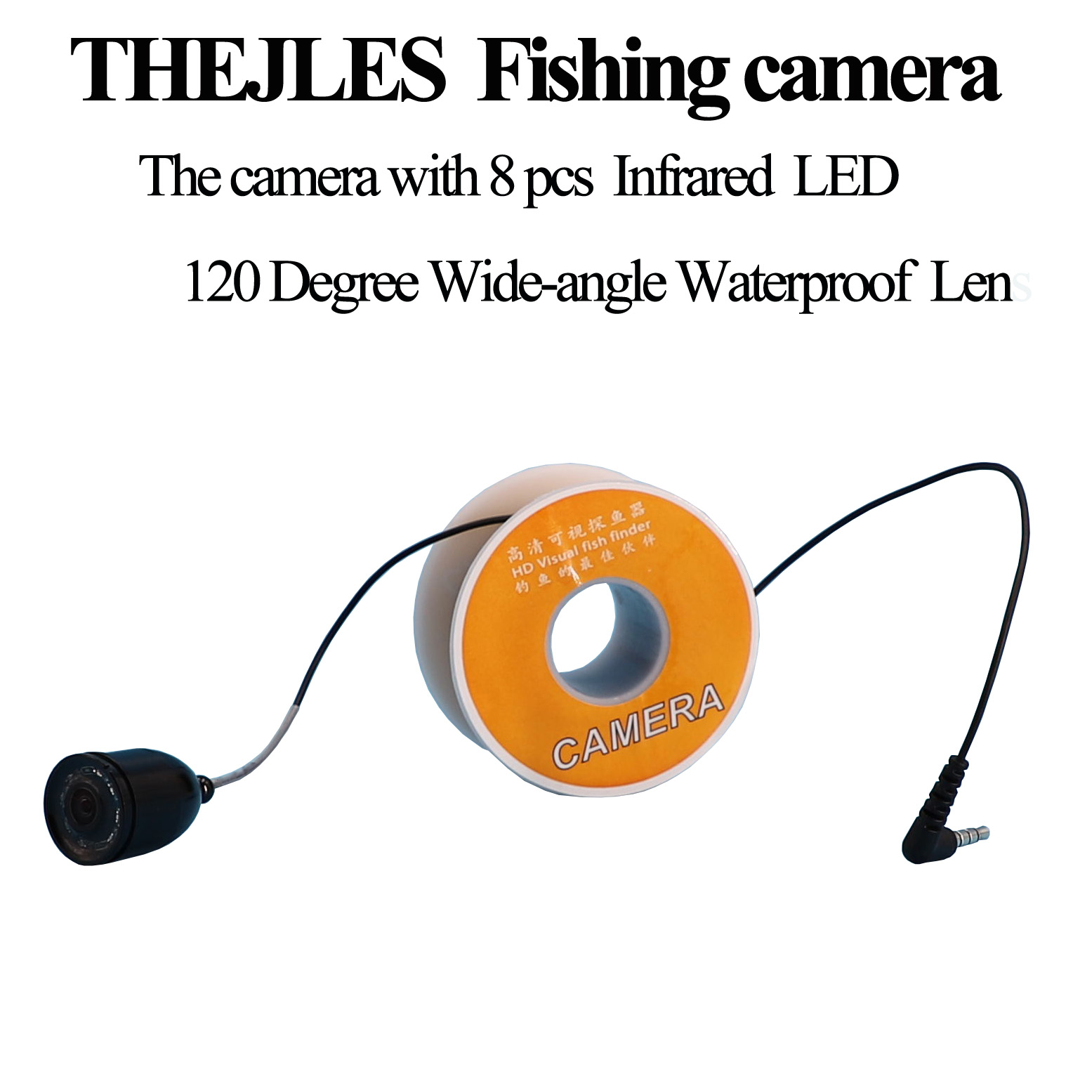 Fish Finder Cable - Onderwaterviscamera met 8 stuks IR-infraroodlampen Aan/uit-functie