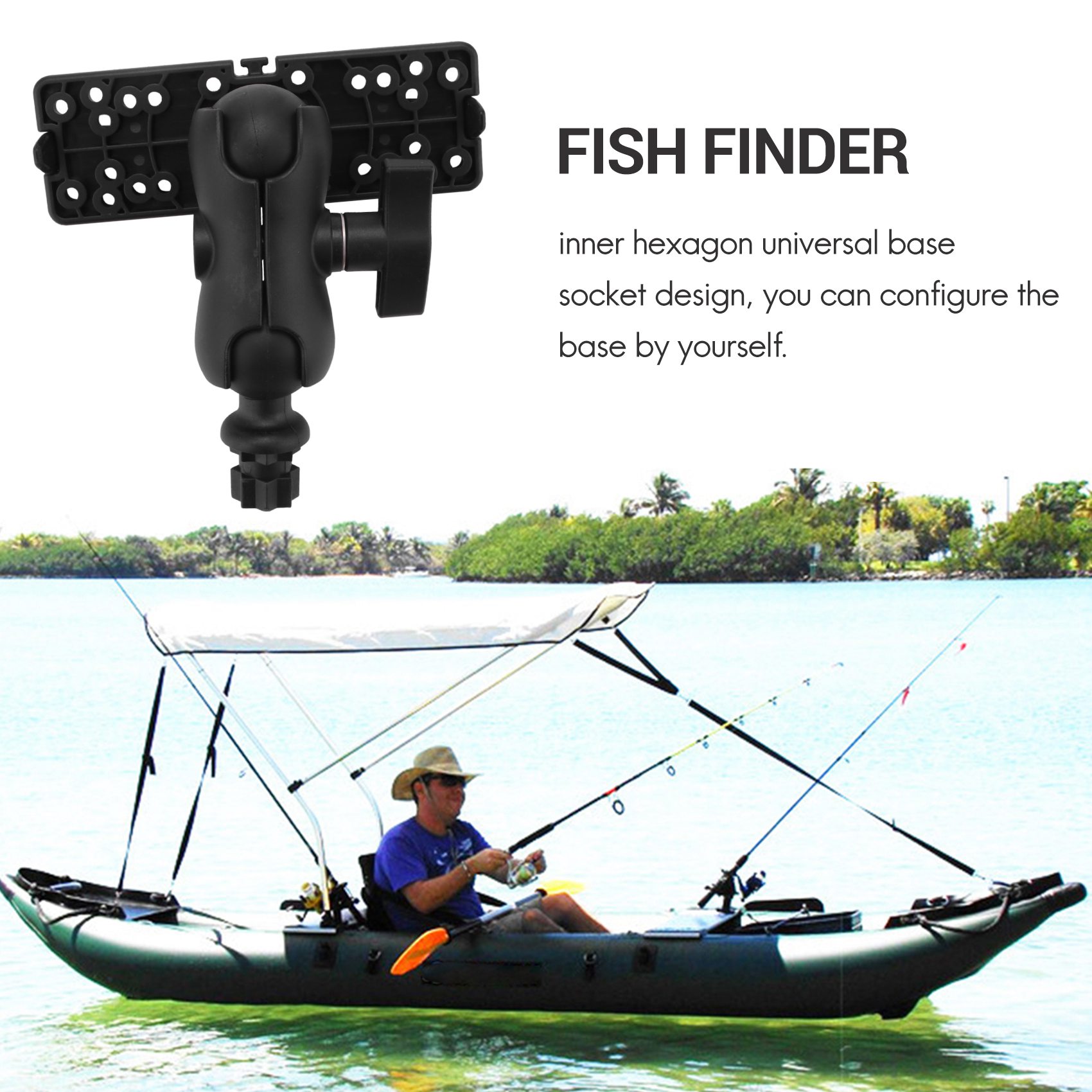 NALFI-balmontage met visvinder - Fish Finder Mount recensie en prijs